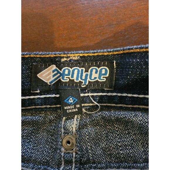 Kids Vintage Enyce Y2K Set Embroidered Jeans Gradient‎ T-Shirt Size 4 Hip Hop - Picture 7 of 9